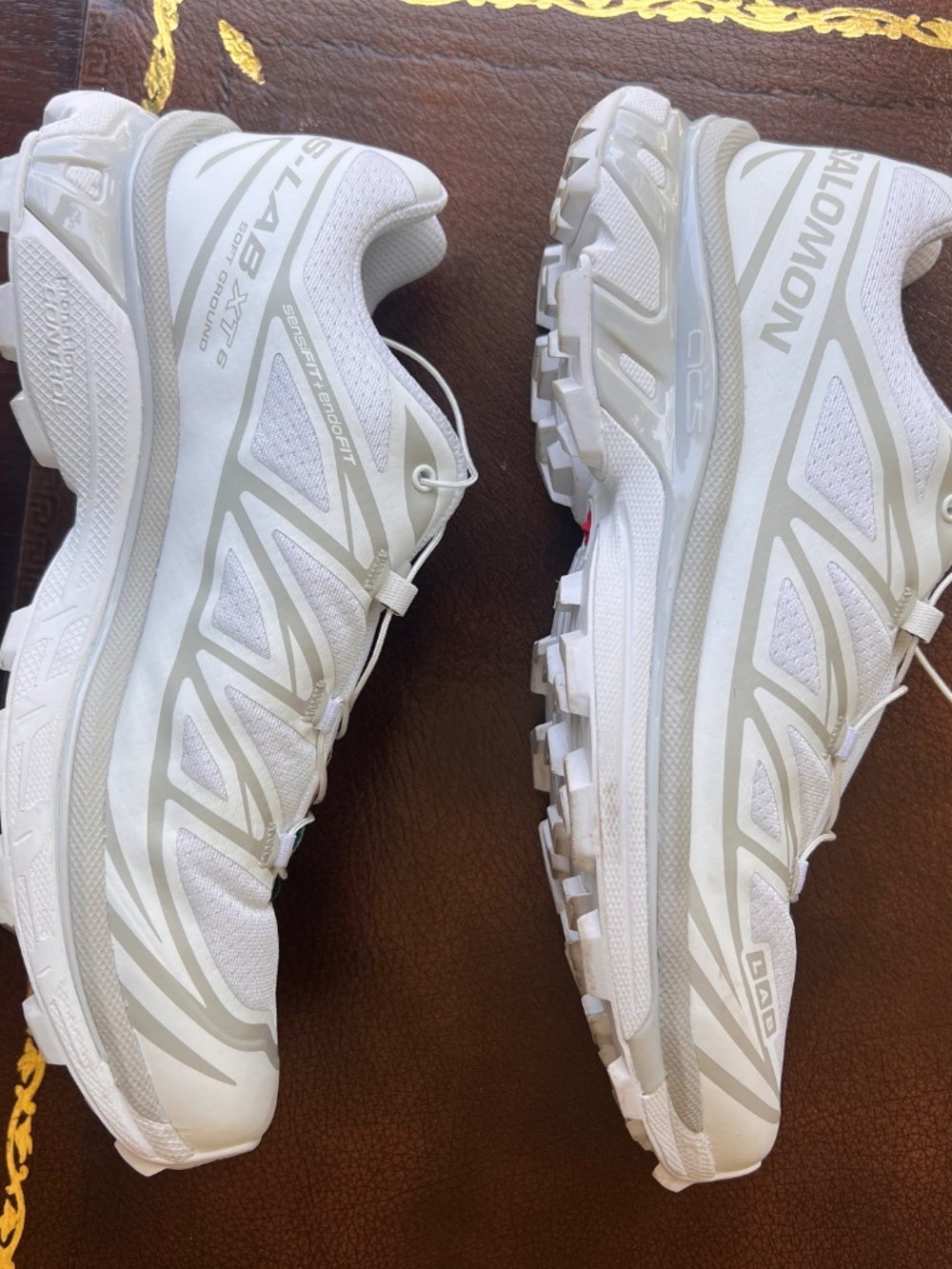 White Salomon XT-6 Sneakers Lunar White 8.5 Women’s - Picture 4 of 6